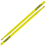 hickorové paličky,ZILDJIAN 5A Acorn Wood Neon Yellow,1