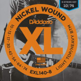 struny pro vícestrunnou elektrickou kytaru,D'ADDARIO EXL140-8,1