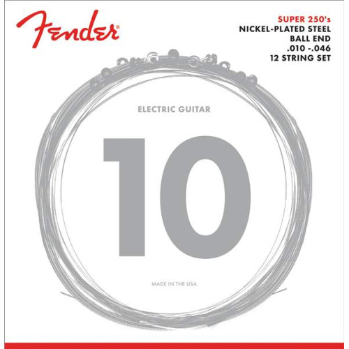 struny pro dvanáctistrunnou elektrickou kytaru,FENDER Electric XII Strings NPS 10-46,1