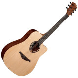 akustická kytara,LAG Tramontane T70DC Natural Satin,1